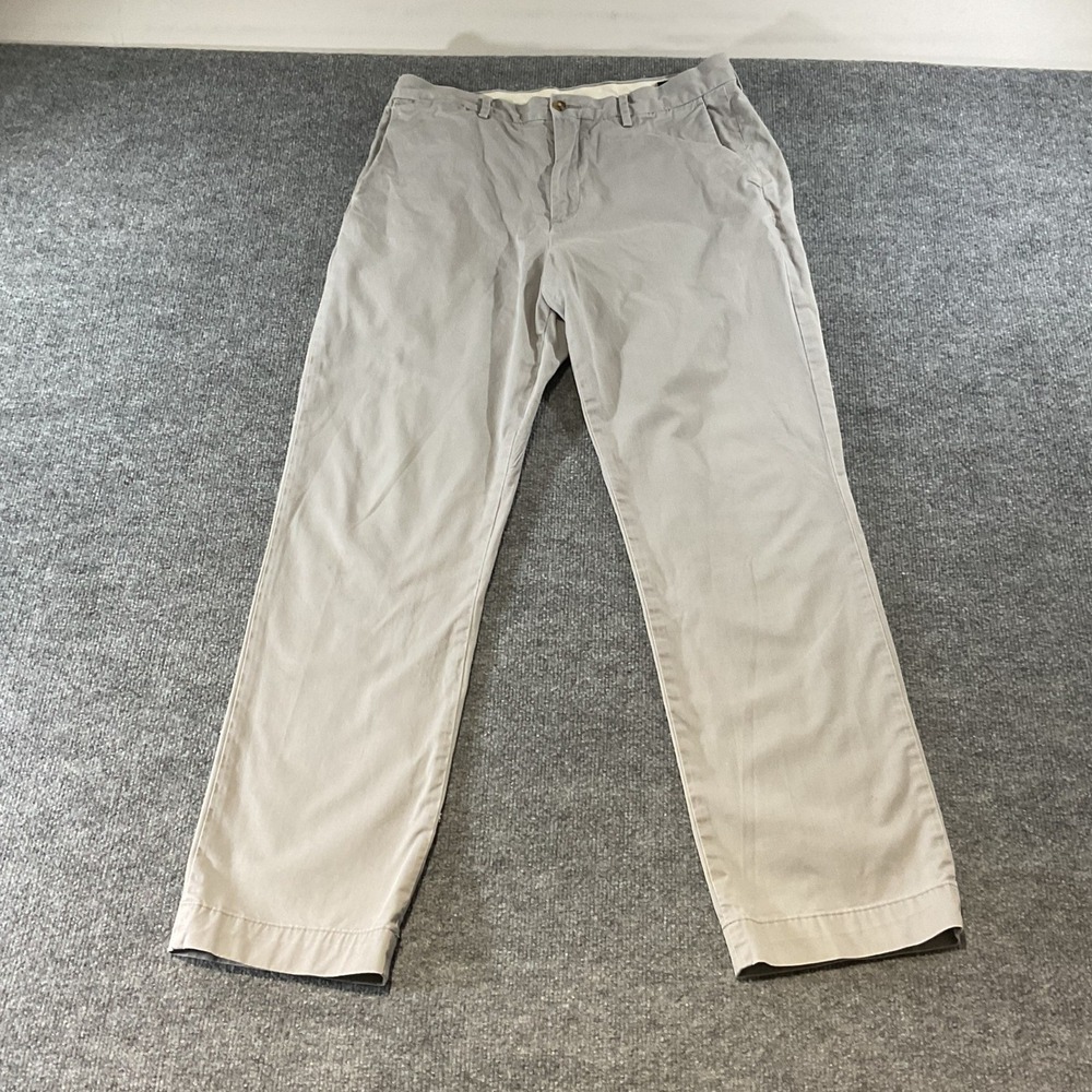 Polo Ralph Lauren Stretch Classic Fit Chino Pants Gray 32x32 Mens Twill